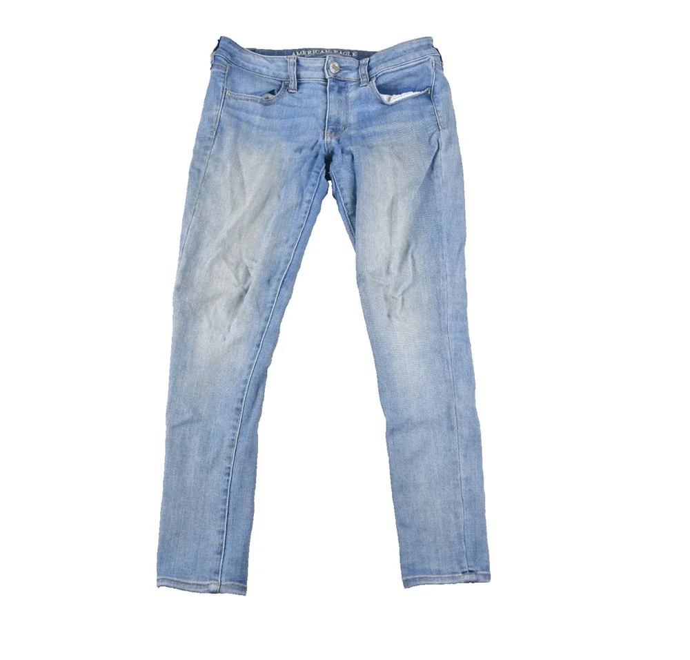 American Eagle Jeans Womens 8 Short (30x27) Jegging Blue Denim